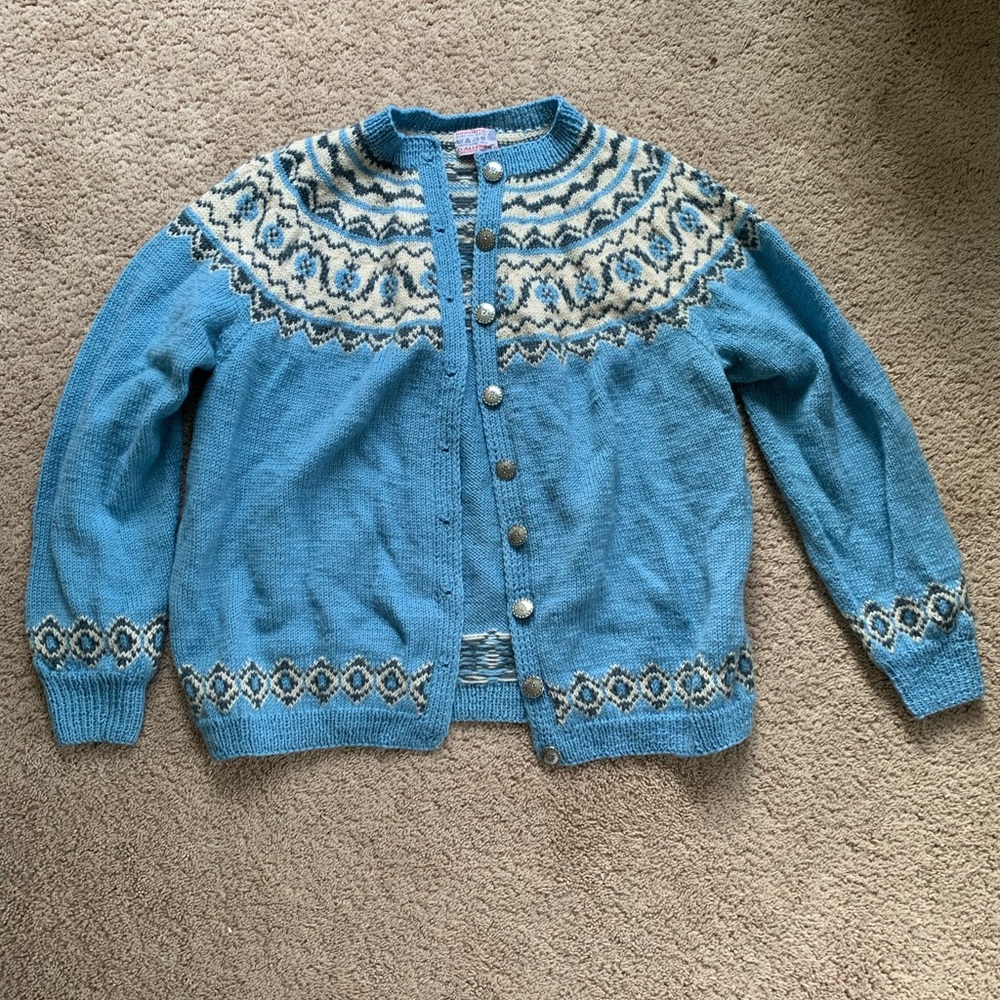 O.ALLERSA.S vintage Norway knitted cardigan